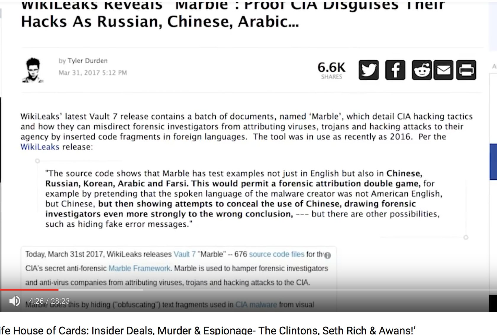 Marble CIA disguises their hacks as Russian, chinese,